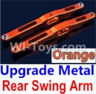 Wltoys 10428-A Upgrade Metal Rear Swing Arm-Orange-2pcs,Wltoys 10428-A RC Car Parts,High speed 1:10 Scale 4wd,10428-A Electric Power On Road Drift Racing Truck Car Parts