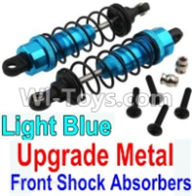 Wltoys 10428-A Upgrade Metal Front Shock Absorbers(2pcs)-Light Blue,Wltoys 10428-A RC Car Parts,High speed 1:10 Scale 4wd,10428-A Electric Power On Road Drift Racing Truck Car Parts