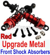 Wltoys 10428-A Upgrade Metal Front Shock Absorbers(2pcs)-Red,Wltoys 10428-A RC Car Parts,High speed 1:10 Scale 4wd,10428-A Electric Power On Road Drift Racing Truck Car Parts