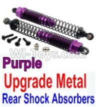 Wltoys 10428-A Upgrade Metal Rear Shock Absorbers(2pcs)-Purple,Wltoys 10428-A RC Car Parts,High speed 1:10 Scale 4wd,10428-A Electric Power On Road Drift Racing Truck Car Parts