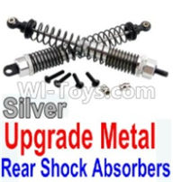 Wltoys 10428-A Upgrade Metal Rear Shock Absorbers(2pcs)-Silver,Wltoys 10428-A RC Car Parts,High speed 1:10 Scale 4wd,10428-A Electric Power On Road Drift Racing Truck Car Parts