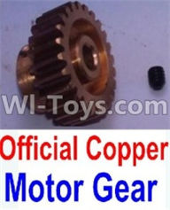 Wltoys 10428-A Official Copper Motor Gear,Wltoys 10428-A RC Car Parts,High speed 1:10 Scale 4wd,10428-A Electric Power On Road Drift Racing Truck Car Parts