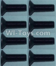 Wltoys 10428-A Flat head inner hexagon Screws-M3X10-(8pcs),Wltoys 10428-A RC Car Parts,High speed 1:10 Scale 4wd,10428-A Electric Power On Road Drift Racing Truck Car Parts