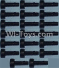 Wltoys 10428-A Cup head inner hexagon Screws M2X6-(20pcs),Wltoys 10428-A RC Car Parts,High speed 1:10 Scale 4wd,10428-A Electric Power On Road Drift Racing Truck Car Parts