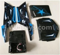 Wltoys 10428-B Parts-130-02 0315 Car shell(Not include the Rollcage),Wltoys 10428-B Rc Car Parts,High speed 1:10 Scale 4wd,10428-B Electric Power On Road Drift Racing Truck Car Parts