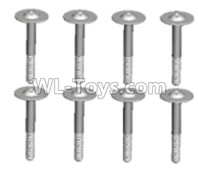 Wltoys 10428-D 2.6x15-PWB W8 screws with lower half tooth(8pcs)-10428-D.0694,Wltoys 10428-D 1/10 Parts,Wltoys 10428-D Rc Car Parts