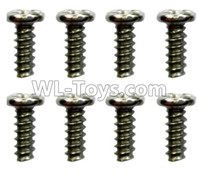 Wltoys 10428-D ST1.7x4PB screws(8pcs)-18428-B.0551,Wltoys 10428-D 1/10 Parts,Wltoys 10428-D Rc Car Parts