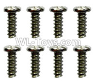 Wltoys 10428-D ST2.3x4PB screws(8pcs)-18428-B.0554,Wltoys 10428-D 1/10 Parts,Wltoys 10428-D Rc Car Parts