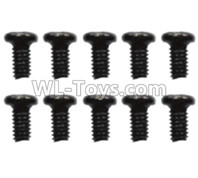 Wltoys 10428-D 2.6x6 Pan head screws(10pcs)-A949-38,Wltoys 10428-D 1/10 Parts,Wltoys 10428-D Rc Car Parts