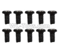 Wltoys 10428-D 2.6x8 Pan head screws(10pcs)-L959-57,Wltoys 10428-D 1/10 Parts,Wltoys 10428-D Rc Car Parts