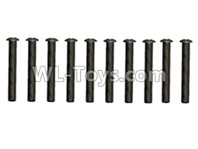 Wltoys 10428-D 2.5x14 Pan head screws(10pcs)-L959-59,Wltoys 10428-D 1/10 Parts,Wltoys 10428-D Rc Car Parts