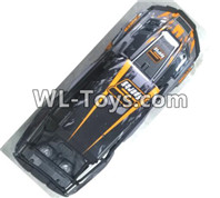 Wltoys 10428-E Parts-Body shell cover + Car frame-Orange-10428-E.0704,Wltoys 10428-E 1/10 Parts,Wltoys 10428-E Rc Car Parts