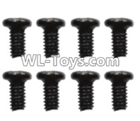 Wltoys 10428-E Parts-ST 3x10PB-PWB7 screws(8pcs)-12401.0254,Wltoys 10428-E 1/10 Parts,Wltoys 10428-E Rc Car Parts