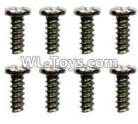 Wltoys 10428-E Parts-ST1.7x4PB screws(8pcs)-18428-B.0551,Wltoys 10428-E 1/10 Parts,Wltoys 10428-E Rc Car Parts