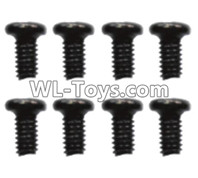 Wltoys 10428-E Parts-ST2.3X6PB Screws(8pcs)-18428-B.0555,Wltoys 10428-E 1/10 Parts,Wltoys 10428-E Rc Car Parts