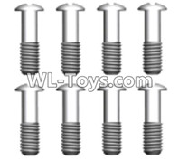 Wltoys 10428-E Parts-ST2.3X8PB screws with lower half tooth(8pcs)-18428-B.0557,Wltoys 10428-E 1/10 Parts,Wltoys 10428-E Rc Car Parts
