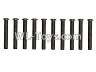 Wltoys 10428-E Parts-.2.5x14 Pan head screws(10pcs)-L959-59,Wltoys 10428-E 1/10 Parts,Wltoys 10428-E Rc Car Parts