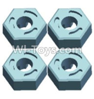 Wltoys 12401 0214 Hexagonal round seat(4pcs),Wltoys 12401 RC Car Spare Parts Replacement Accessories,1:12 Scale 4wd,2.4G 12401 rc racing car Parts,On Road Drift Racing Truck Car Parts