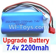 Wltoys 12401 Upgrade Battery,Upgrade 7.4V 2200MAH Battery With T-Shape Plug(1pcs)-Size-65X38X18mm,Wltoys 12401 RC Car Spare Parts Replacement Accessories,1:12 Scale 4wd,2.4G 12401 rc racing car Parts,On Road Drift Racing Truck Car Parts