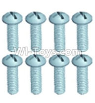 Wltoys 12401 0245 Pan head screws(8PCS)-M2.5X6,Wltoys 12401 RC Car Spare Parts Replacement Accessories,1:12 Scale 4wd,2.4G 12401 rc racing car Parts,On Road Drift Racing Truck Car Parts