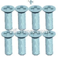 Wltoys 12401 0251 Countersunk head screws(8PCS)-M2.6X8,Wltoys 12401 RC Car Spare Parts Replacement Accessories,1:12 Scale 4wd,2.4G 12401 rc racing car Parts,On Road Drift Racing Truck Car Parts
