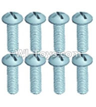 Wltoys 12401 0256 Pan head screws(8PCS)-M3X12,Wltoys 12401 RC Car Spare Parts Replacement Accessories,1:12 Scale 4wd,2.4G 12401 rc racing car Parts,On Road Drift Racing Truck Car Parts