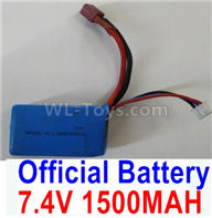 Wltoys 124012 Battrey Parts-Official 7.4V 1500mAh 25C Battery-62x33.5x20mm(1PCS)-A959-B-23,1/12 Wltoys 124012 Parts,Wltoys 124012 RC Car Parts