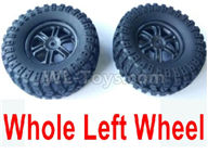 Wltoys 124012 Left Wheel Assembly Parts(2 Set)-Whole Left Wheel,include the Tire lether,Wheel Hub,sponge-124011.0974,1/12 Wltoys 124012 Parts,Wltoys 124012 RC Car Parts