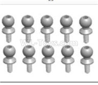 Wltoys 124012 Ball head B(M4.9X13)-8PCS-L303-42,1/12 Wltoys 124012 Parts,Wltoys 124012 RC Car Parts