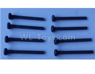 Wltoys 124012 Cross round head step machine screw Parts(8pcs) -3x28PM,D5.5 upper half tooth,Thread length 5-124011.0986,1/12 Wltoys 124012 Parts,Wltoys 124012 RC Car Parts