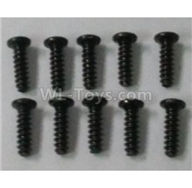 Wltoys 124012 Round head self-tapping screws Parts(10pcs)-2.6x8-L959-57,1/12 Wltoys 124012 Parts,Wltoys 124012 RC Car Parts