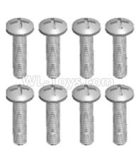 Wltoys 124012 Cross recessed pan head screws Parts(8PCS)-M2.5X10 PM-12428.0102,1/12 Wltoys 124012 Parts,Wltoys 124012 RC Car Parts