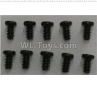 Wltoys 124012 Round head self-tapping screws (10pcs)-2.6x6-A949-38,1/12 Wltoys 124012 Parts,Wltoys 124012 RC Car Parts
