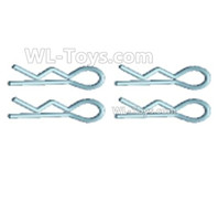 Wltoys 124016 R-Clips,Pin,R-Shape Fixed Pin for the Body shell cover(4pcs),Wltoys 124016 1/12 Parts,Wltoys 124016 RC Car Parts