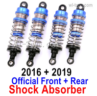 Wltoys 124017 Shock Absorber. 124017.2016 + 2019, Total 4pcs. 2pcs Front + 2pcs Rear. Wltoys 124017 1/12 Parts,Wltoys 124017 RC Car Parts