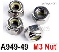Wltoys 124016 M3 Anti loose nut,A949-49. Total 4pcs. Wltoys 124016 1/12 Parts, Wltoys 124016 RC Car Parts.