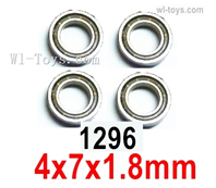 Wltoys 124016 Ball bearing 4X7X1.8mm-4pcs-124016.1296,Wltoys 124016 1/12 Parts,Wltoys 124016 RC Car Parts