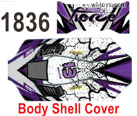 Wltoys 124019 Body shell cover. 124019.1836, Purple Color. Wltoys 124019 1/12 Parts,Wltoys 124019 RC Car Parts