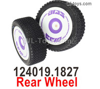 Wltoys 124019 Rear Wheel unit Tires. 124019.1827, 2 Set. Wltoys 124019 1/12 Parts, Wltoys 124019 RC Car Parts