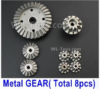 Wltoys 124019 Whole Metal Kit-(Metal gear,total 8pcs),Wltoys 124019 1/12 Parts,Wltoys 124019 RC Car Parts