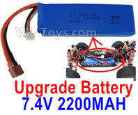 Wltoys 124019 Upgrade Battery Packs-7.4V 2200mah 25C Battery-1pcs-100X33X15mm-115.5g,Wltoys 124019 1/12 Parts,Wltoys 124019 RC Car Parts