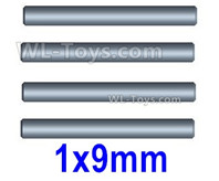 Wltoys 124019 Suspension axis optical axis(4pcs)-1X9mm-124019.1275,Wltoys 124019 1/12 Parts,Wltoys 124019 RC Car Parts