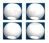 Wltoys 124019 Ball head set(4pcs)-5.8X4.55-124019.1292,Wltoys 124019 1/12 Parts,Wltoys 124019 RC Car Parts