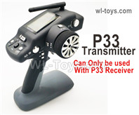 Wltoys 124019 Upgrade P33 Transmitter, Remote Control.