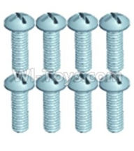 Wltoys 12403 Pan head screws(8PCS)-M2.6X8,Wltoys 12403 RC Car Spare Parts Replacement Accessories,1:12 Scale 4wd,2.4G 12403 rc racing car Parts,On Road Drift Racing Truck Car Parts