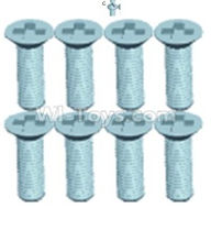 Wltoys 12403 Countersunk head screws(8PCS)-M2.6X8,Wltoys 12403 RC Car Spare Parts Replacement Accessories,1:12 Scale 4wd,2.4G 12403 rc racing car Parts,On Road Drift Racing Truck Car Parts