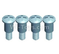 Wltoys 12403 Pan head Half tooth screws(4PCS)-M3X10-Bottom tooth lehgth 5mm,Wltoys 12403 RC Car Spare Parts Replacement Accessories,1:12 Scale 4wd,2.4G 12403 rc racing car Parts,On Road Drift Racing Truck Car Parts