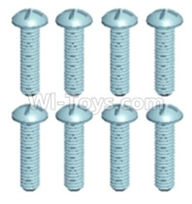 Wltoys 12403 12428-0102 Pan head screws(8PCS)-M2.5X10,Wltoys 12403 RC Car Spare Parts Replacement Accessories,1:12 Scale 4wd,2.4G 12403 rc racing car Parts,On Road Drift Racing Truck Car Parts