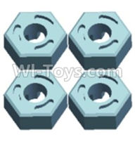 Wltoys 12404 Hexagonal round seat(4pcs),Wltoys 12404 RC Car Spare Parts Replacement Accessories,1:12 Scale 4wd,2.4G 12404 rc racing car Parts,On Road Drift Racing Truck Car Parts