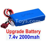 Wltoys 12404 Upgrade 7.4V 2000mah Battery(1pcs)-Size-80X35X19MM,Wltoys 12404 RC Car Spare Parts Replacement Accessories,1:12 Scale 4wd,2.4G 12404 rc racing car Parts,On Road Drift Racing Truck Car Parts